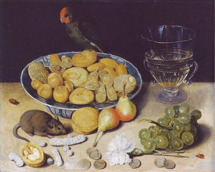 Georg Flegel Maus und Papagei oil painting image